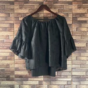 EUC Madewell Black Butterfly Print Blouse Women’s Medium